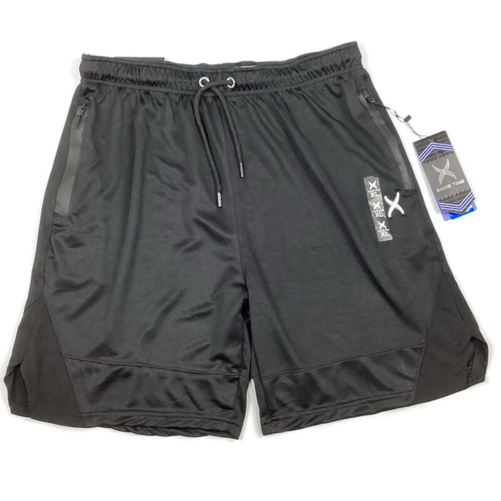 Game Time Men’s Black Athletic Shorts XL NEW with issues